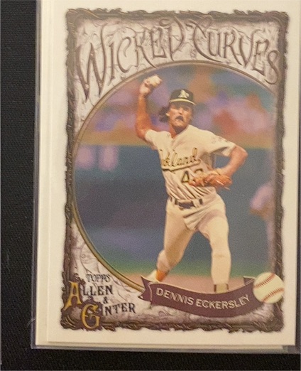2025 Topps Allen & Ginter #WC-20 Dennis Eckersley Wicked Curves — front