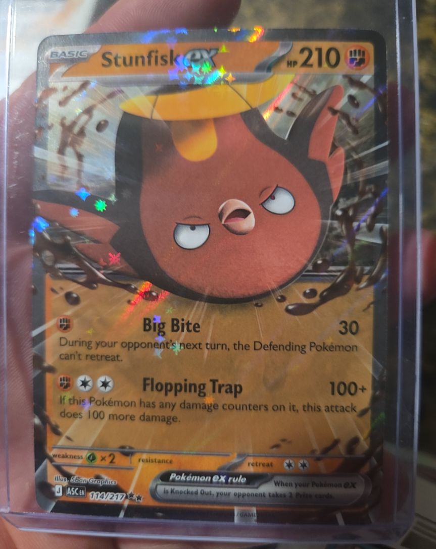 2020 Pokémon #114 Stunfisk ex — front