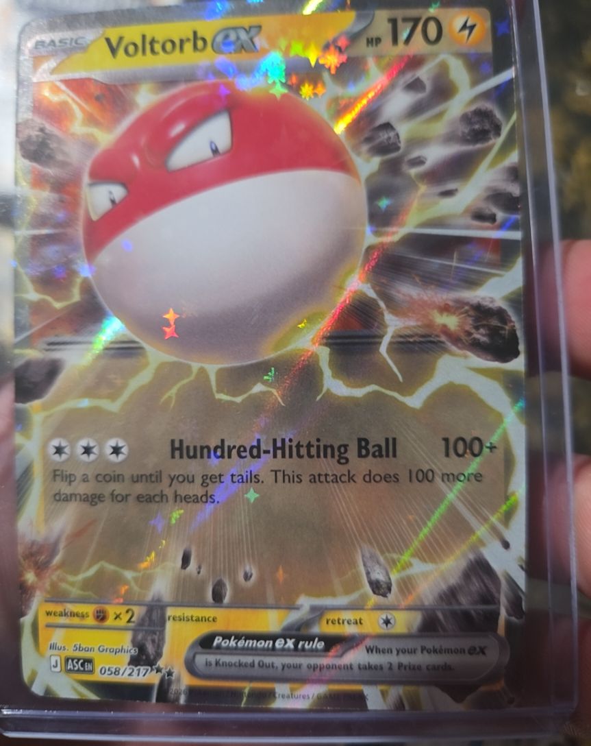 2023 Pokémon TCG Ascended Heroes #058 Voltorb ex — front