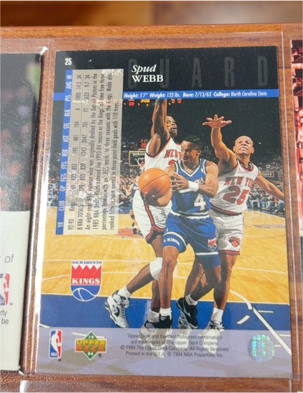 1993-94 Upper Deck #25 Spud Webb — front