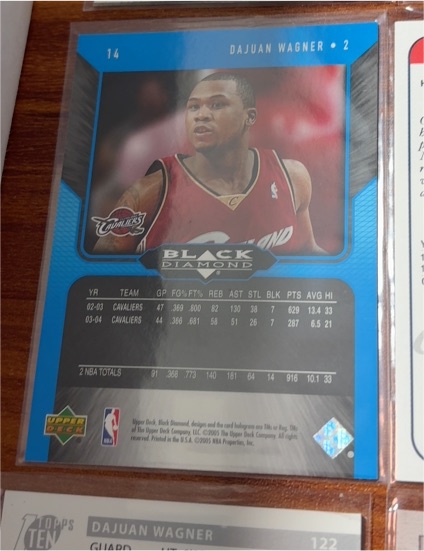 2004-05 Upper Deck Black Diamond #14 Dajuan Wagner — front