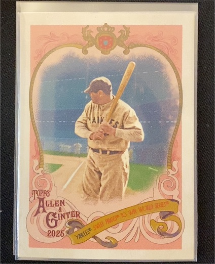 2025 Topps Allen & Ginter #SV-40 Babe Ruth Sweet Victory — front
