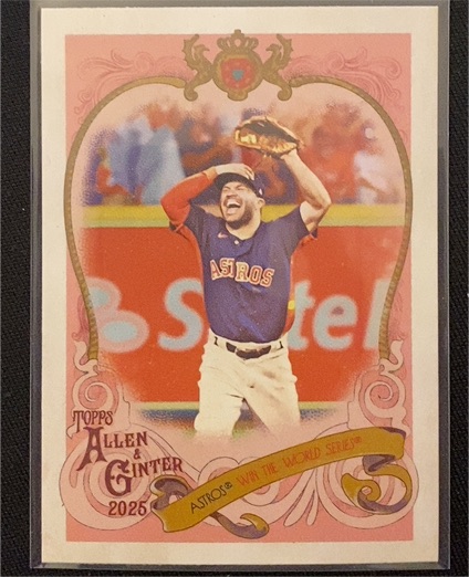 2025 Topps Allen & Ginter #SV-38 Sweet Victory Jose Altuve — front