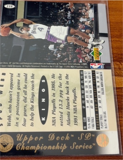 1994-95 Upper Deck SP Championship Series #118 Spud Webb — front