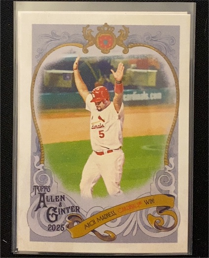 2025 Topps Allen & Ginter #SV-10 Albert Pujols — front