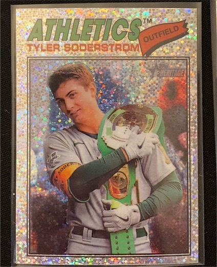 2026 Topps Heritage #101 Tyler Soderstrom — front