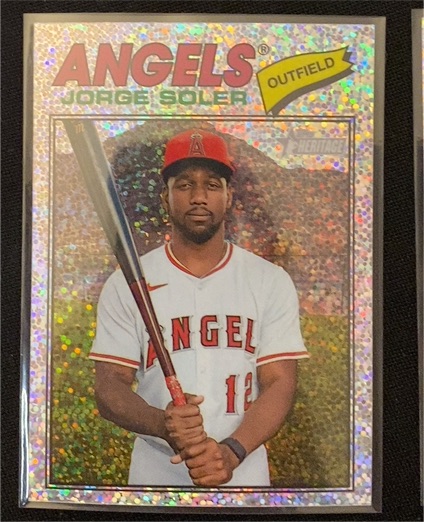 2026 Topps Heritage Chrome Silver Sparkle #37 Jorge Soler — front