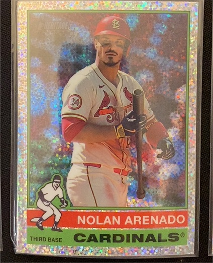 2025 Topps Heritage Chrome #499 Nolan Arenado — front