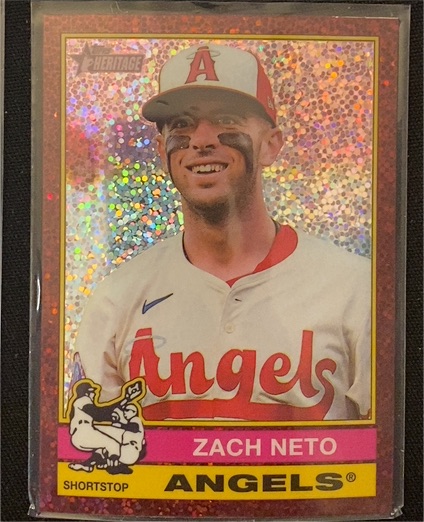 2025 Topps Heritage #396 Zach Neto — front