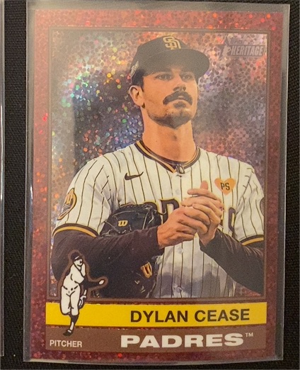 2025 Topps Heritage Chrome #259 Dylan Cease — front
