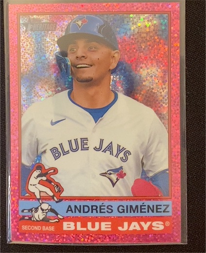 2025 Topps Heritage Chrome #387 Andrés Giménez — front