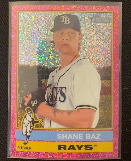 2025 Topps Heritage Chrome #363 Shane Baz — front