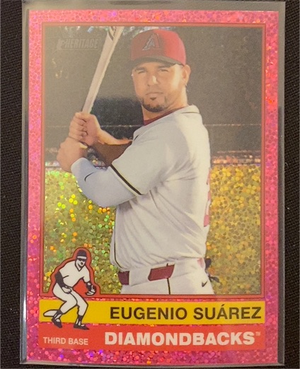 2025 Topps Heritage #223 Eugenio Suárez — front