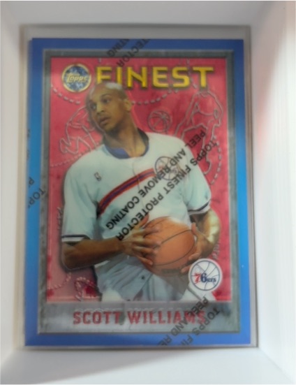 1995-96 Topps Finest #232 Scott Williams Philadelphia 76ers — front