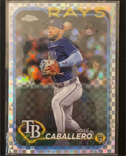 2024 Topps Chrome Update #USC24 José Caballero X-Fractor — front