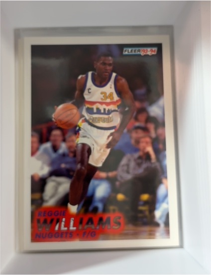 1993-94 Fleer #57 Reggie Williams Denver Nuggets — front
