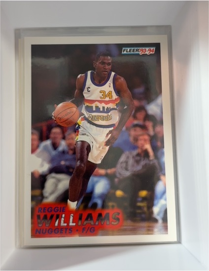 1993-94 Fleer #57 Reggie Williams — front