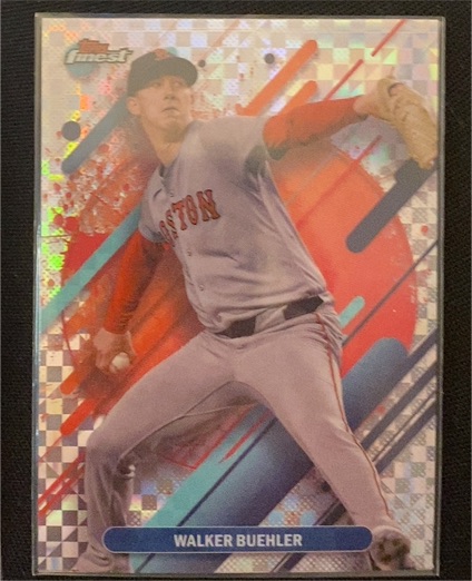 2025 Topps Finest #215 Walker Buehler Rare Checkerboard — front