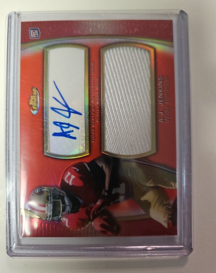 2012 Topps Finest #AJR-AJJ A.J. Jenkins — front