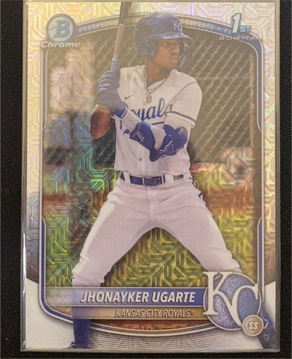2025 Bowman Chrome #BCP-123 Jhonayker Ugarte — front