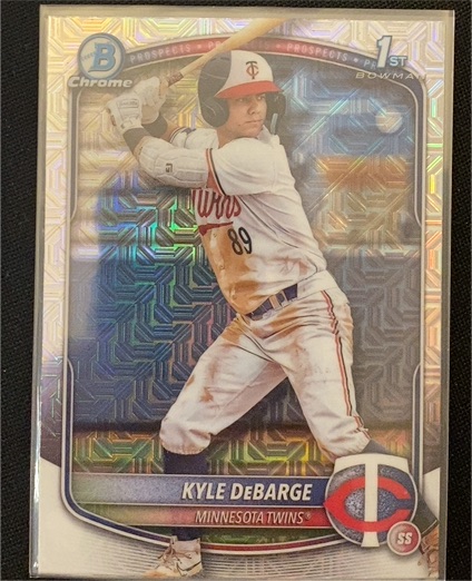 2025 Bowman Chrome Prospects Mojo #BCP-139 Kyle DeBarge — front