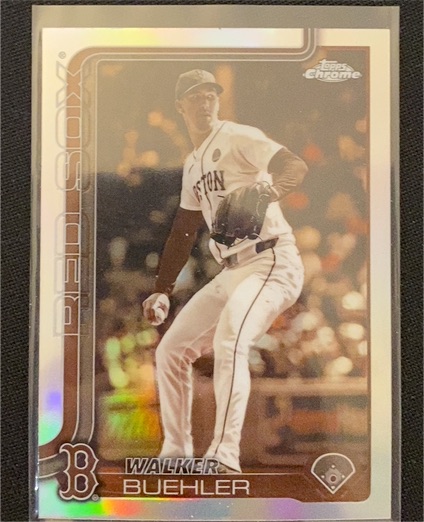 2025 Topps Chrome Update #USC55 Walker Buehler Sepia Refractor — front
