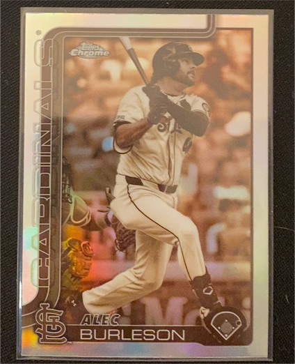 2025 Topps Chrome #281 Alec Burleson Sepia Refractor — front