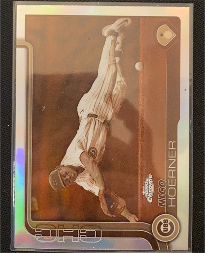 2025 Topps Chrome #107 Nico Hoerner Sepia Refractor — front