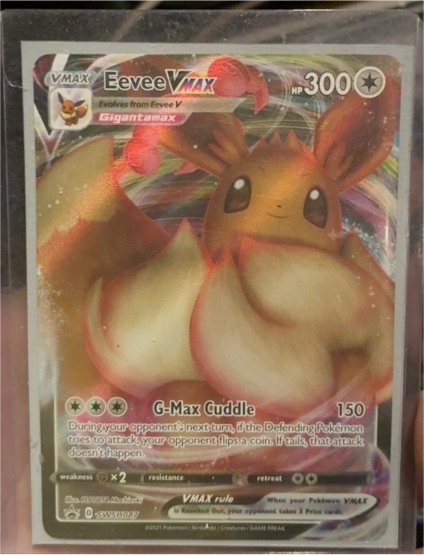 2021 Pokémon SWSH087 Eevee VMAX — front