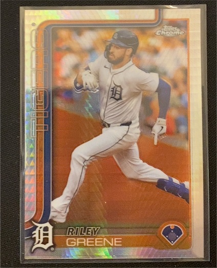 2025 Topps Chrome #34 Riley Greene — front
