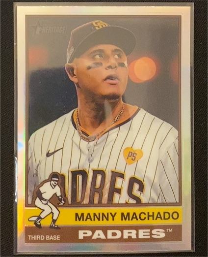 2025 Topps Heritage Chrome #330 Manny Machado — front