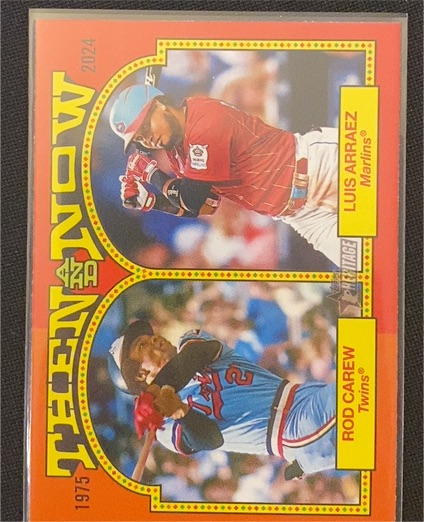 2024 Topps Heritage Then and Now #TAN-7 Luis Arraez / Rod Carew — front