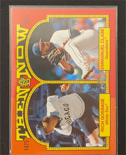 2024 Topps Heritage Then and Now #TAN-6 Rich Gossage / Emmanuel Clase — front