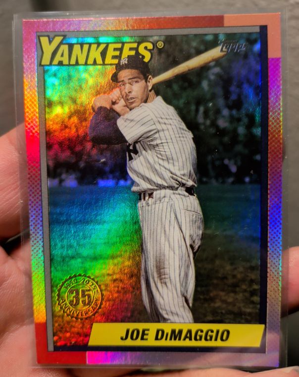 2025 Topps Update #U90-39 Joe DiMaggio 35th Anniversary Yankees — front