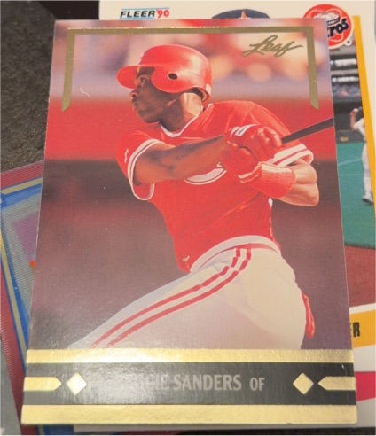 1991 Leaf Gold Leaf Rookies Bonus #BC10 Reggie Sanders — front