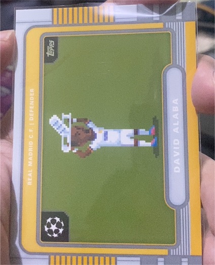 2025-26 Topps UEFA Club Competitions #8B-1 David Alaba 8-Bit Shots — front