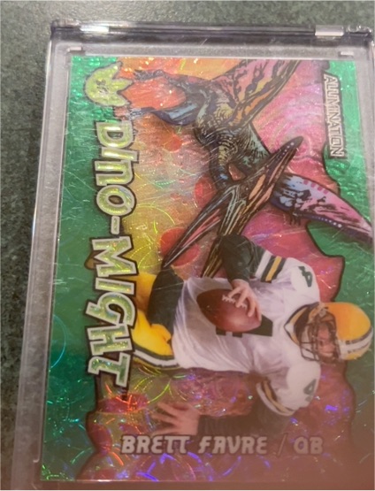 2023 Wild Card Alumination Dino-Might #Dino-Might Brett Favre — front