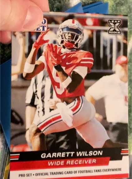2022 Leaf Pro Set Draft #PS-07 Garrett Wilson — front