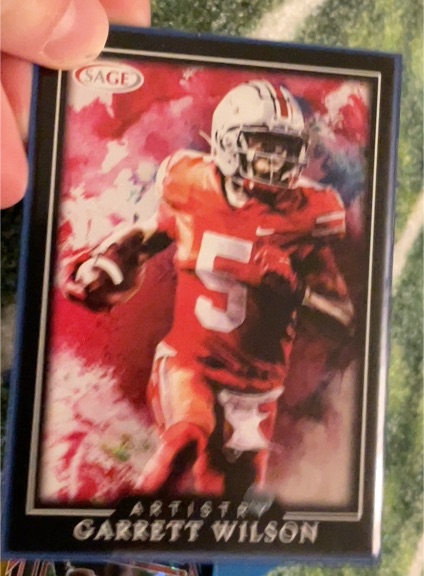 2022 SAGE Artistry #47 Garrett Wilson — front