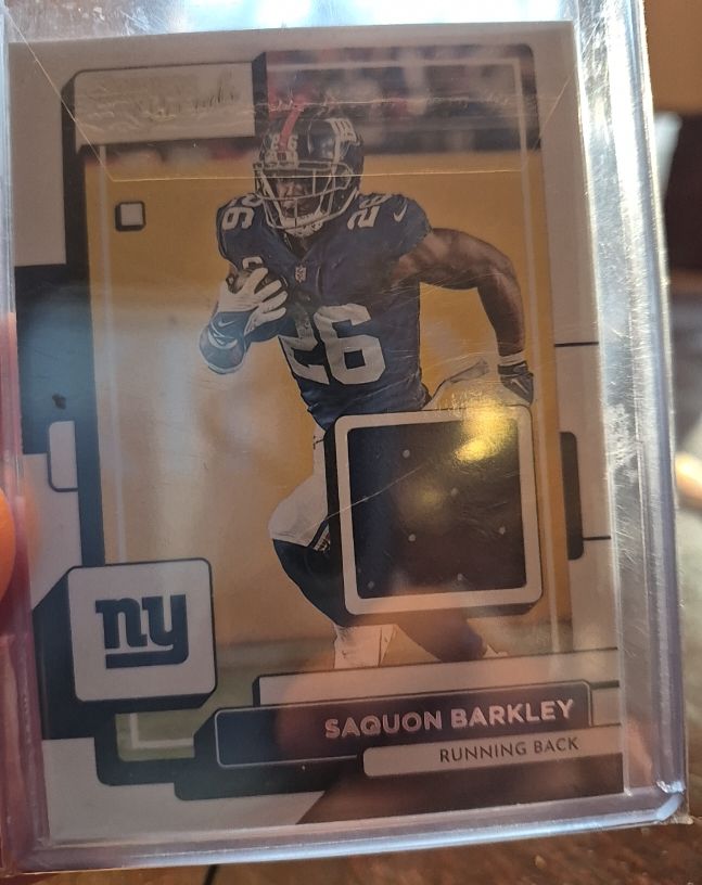 2025 Panini Donruss Threads #DTH-SBY Saquon Barkley — front
