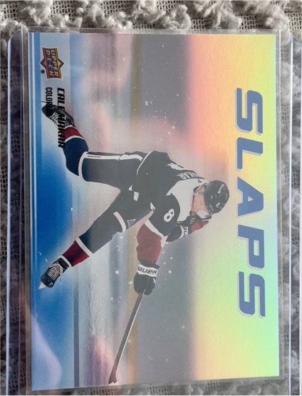 2025-26 Upper Deck #SL-25 Cale Makar Slaps — front