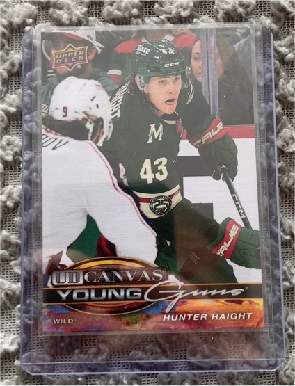 2025-26 Upper Deck Series 2 UD Canvas Young Guns #C-232 Hunter Haight — front