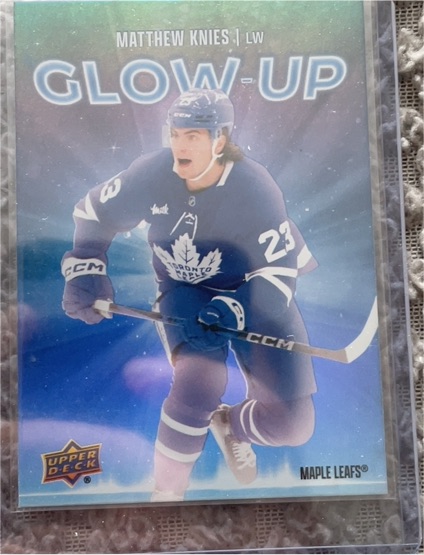 2025-26 Upper Deck Series 2 #GU-2 Matthew Knies Glow-Up — front
