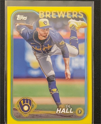 2024 Topps Update #US112 DL Hall Milwaukee Brewers — front