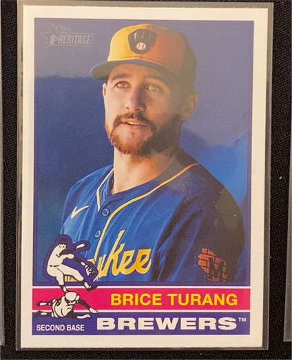 2025 Topps Heritage #402 Brice Turang — front
