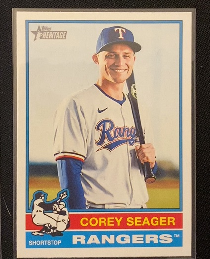 2025 Topps Heritage #412 Corey Seager — front