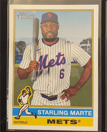2025 Topps Heritage #417 Starling Marte — front