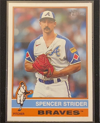 2025 Topps Heritage #435 Spencer Strider — front