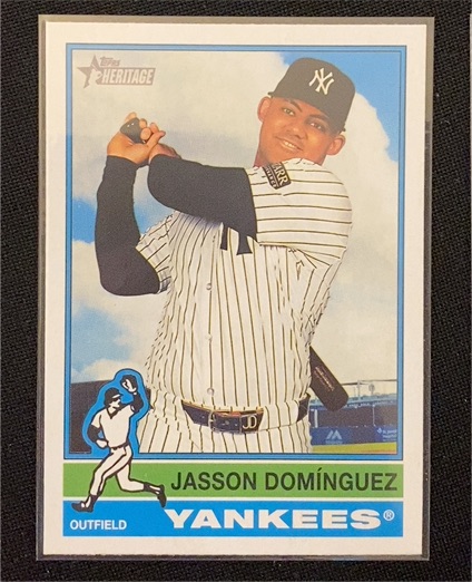 2025 Topps Heritage #453 Jasson Domínguez — front