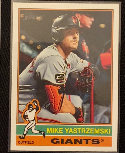 2025 Topps Heritage #470 Mike Yastrzemski — front